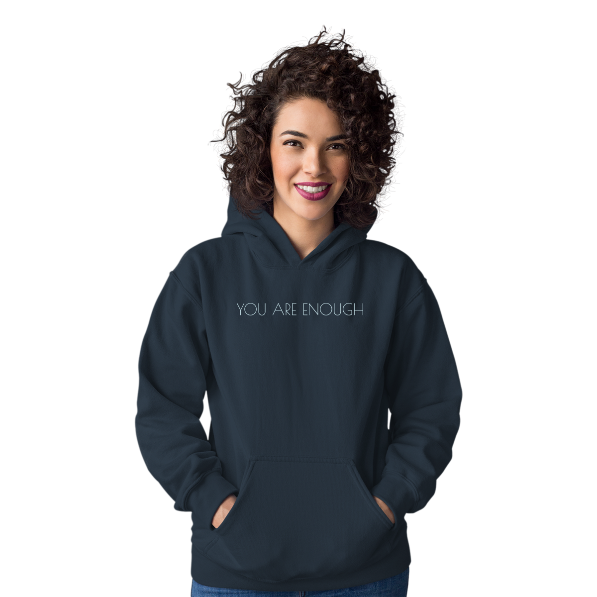 You are enough Unisex Hoodie | Navy