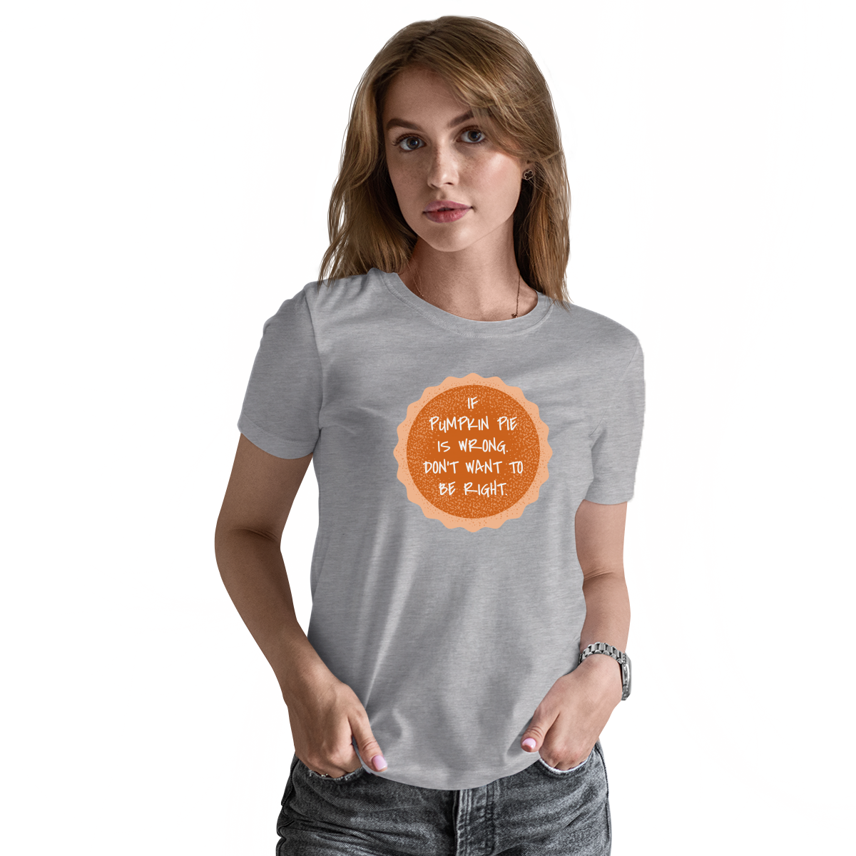 Pumpkin Pie Women's T-shirt | Gray