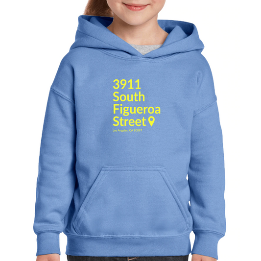 Los Angeles Football Stadium Kids Hoodie | Blue