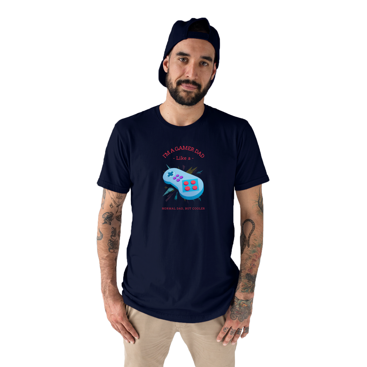 I'm a Gamer like a Dad Men's T-shirt | Navy