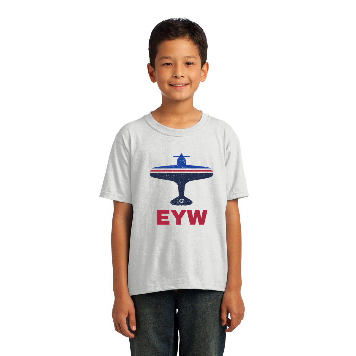 Fly Key West EYW Airport Kids T-shirt | White