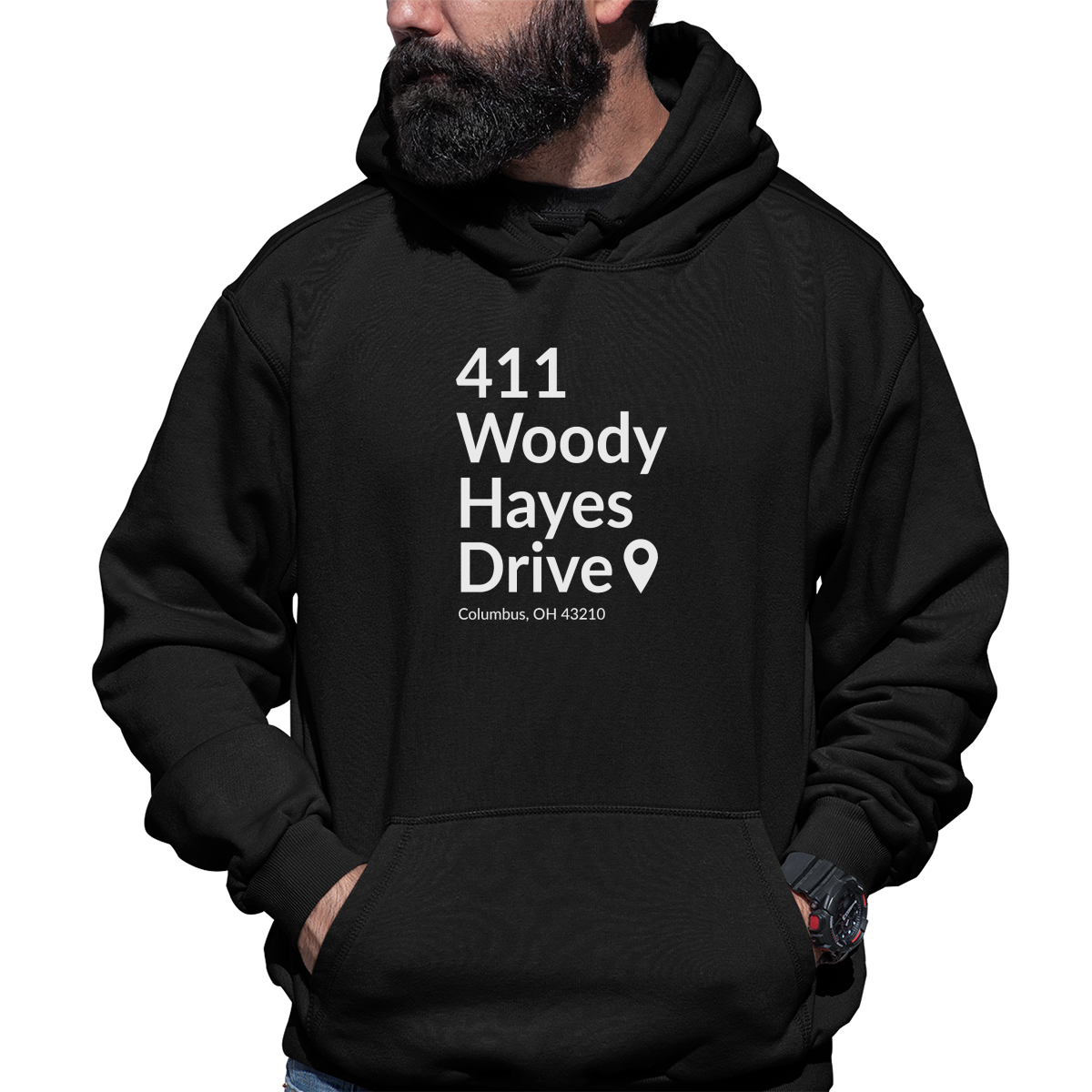 Ohio State Football Stadium Unisex Hoodie | Black