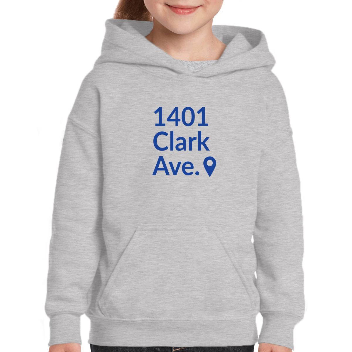 St. Louis Hockey Stadium Kids Hoodie | Gray
