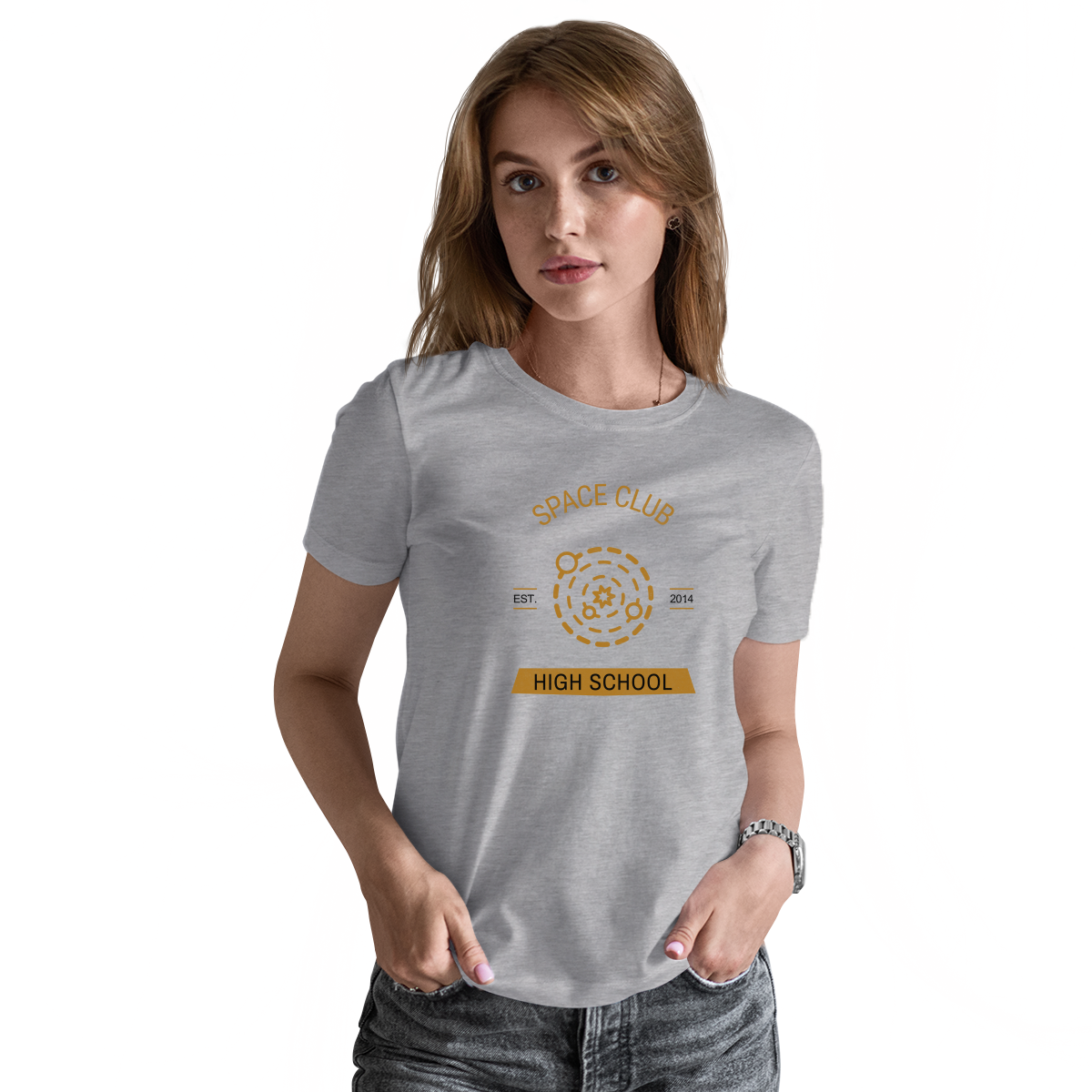 Space Club High School Women's T-shirt | Gray