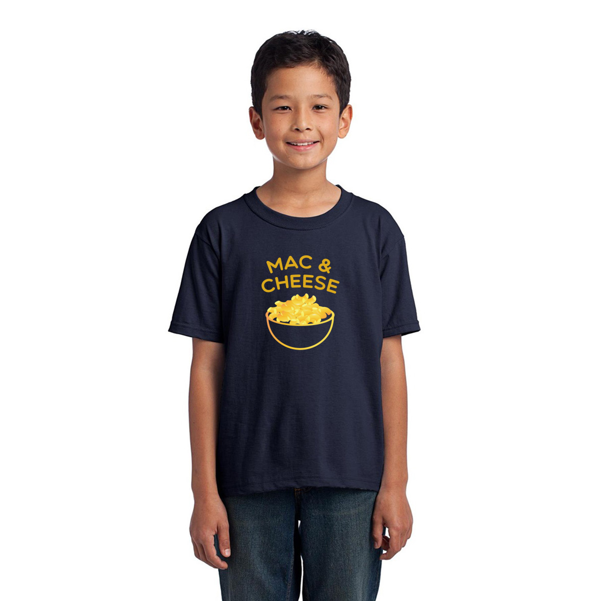 Bowl of Mac and Cheese Kids T-shirt | Navy