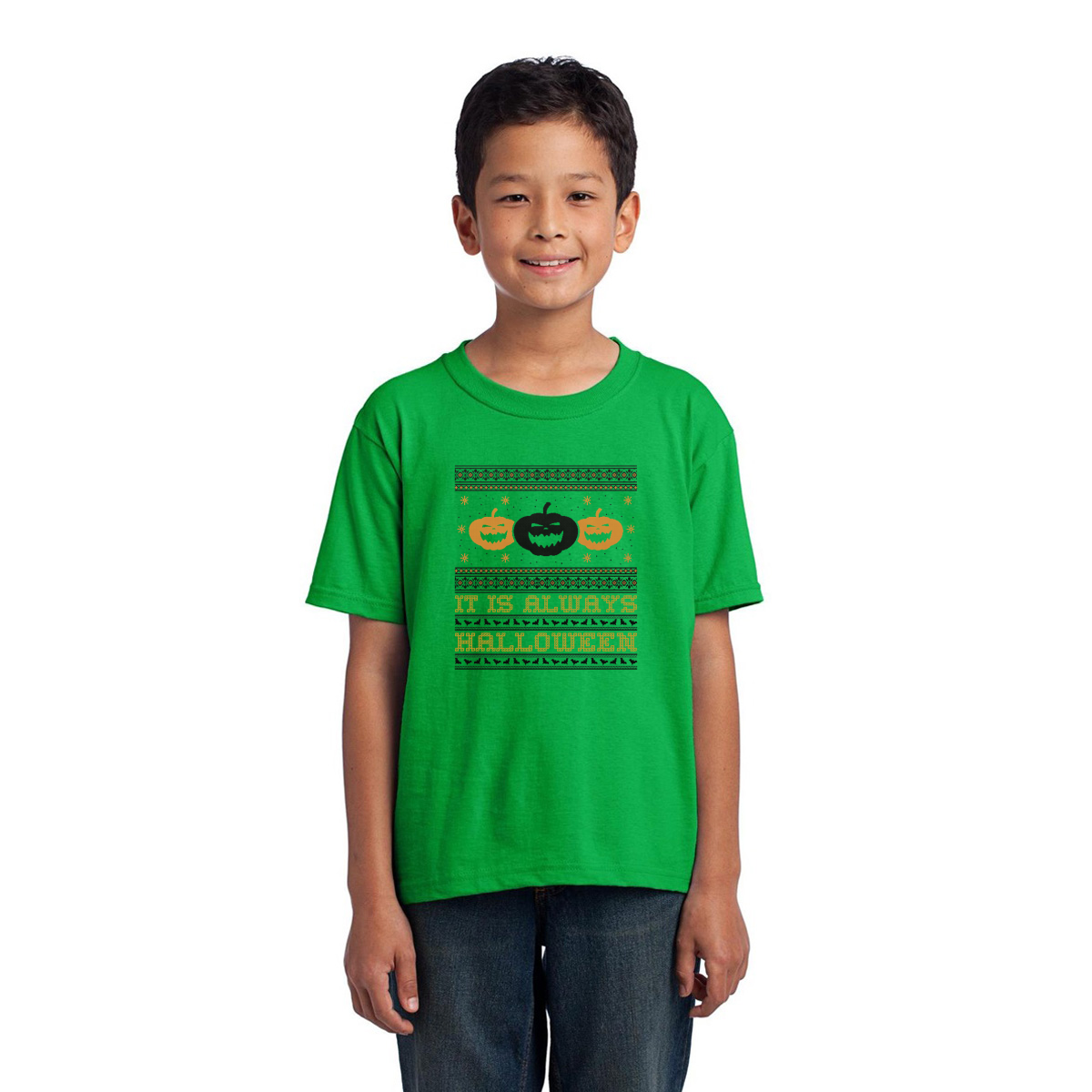 It's Always Halloween Kids T-shirt | Green
