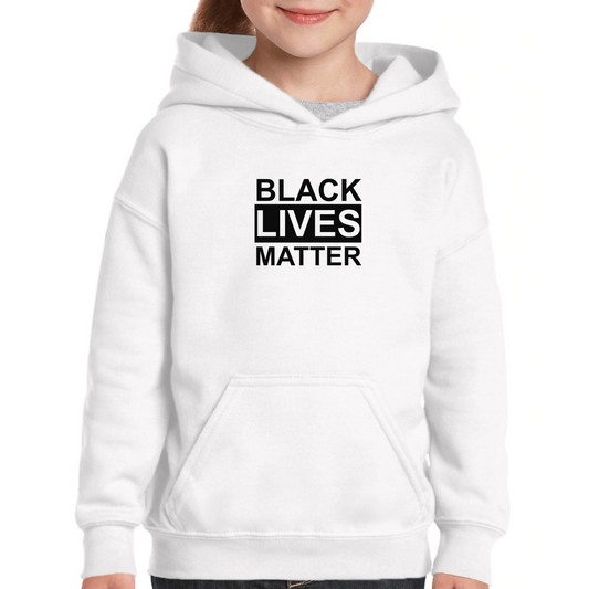 Black Lives Matter Kids Hoodie | White
