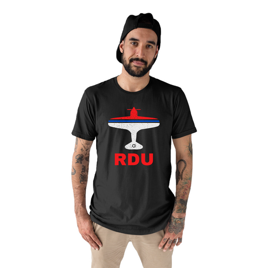 Fly Raleigh-Durham RDU Airport Men's T-shirt | Black