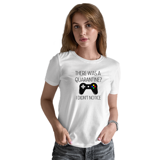 THERE WAS A QUARANTİNE Women's T-shirt | White