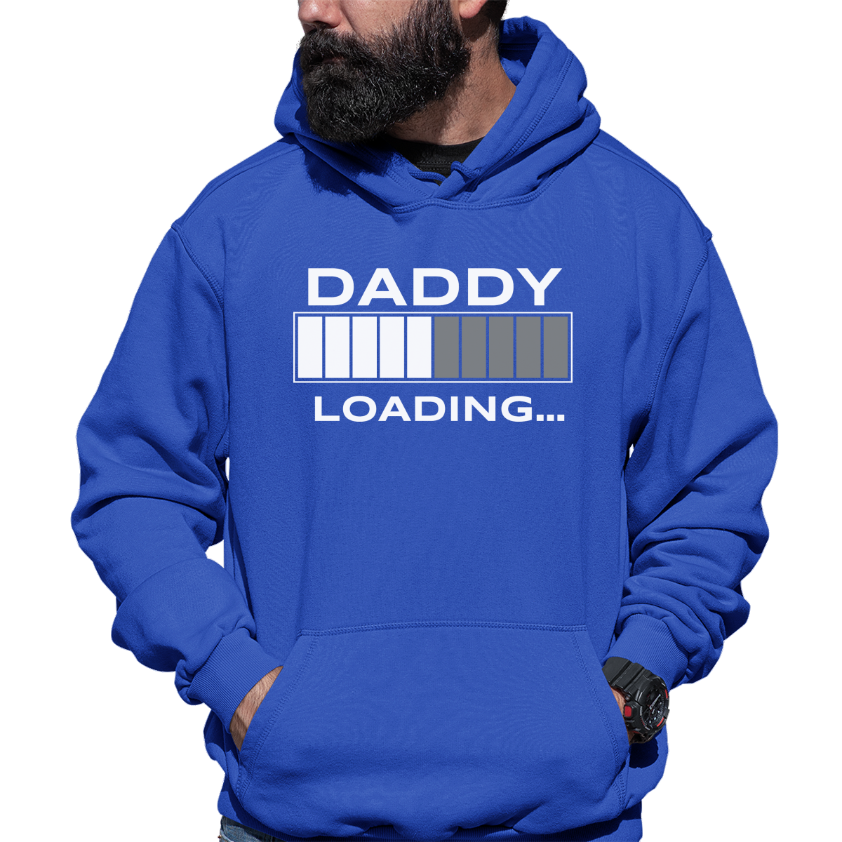 Daddy Loading Unisex Hoodie | Blue