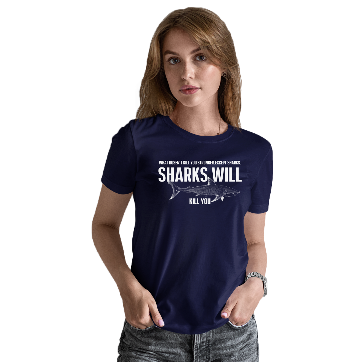 Sharks Women's T-shirt | Navy