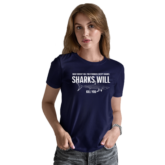 Sharks Women's T-shirt | Navy