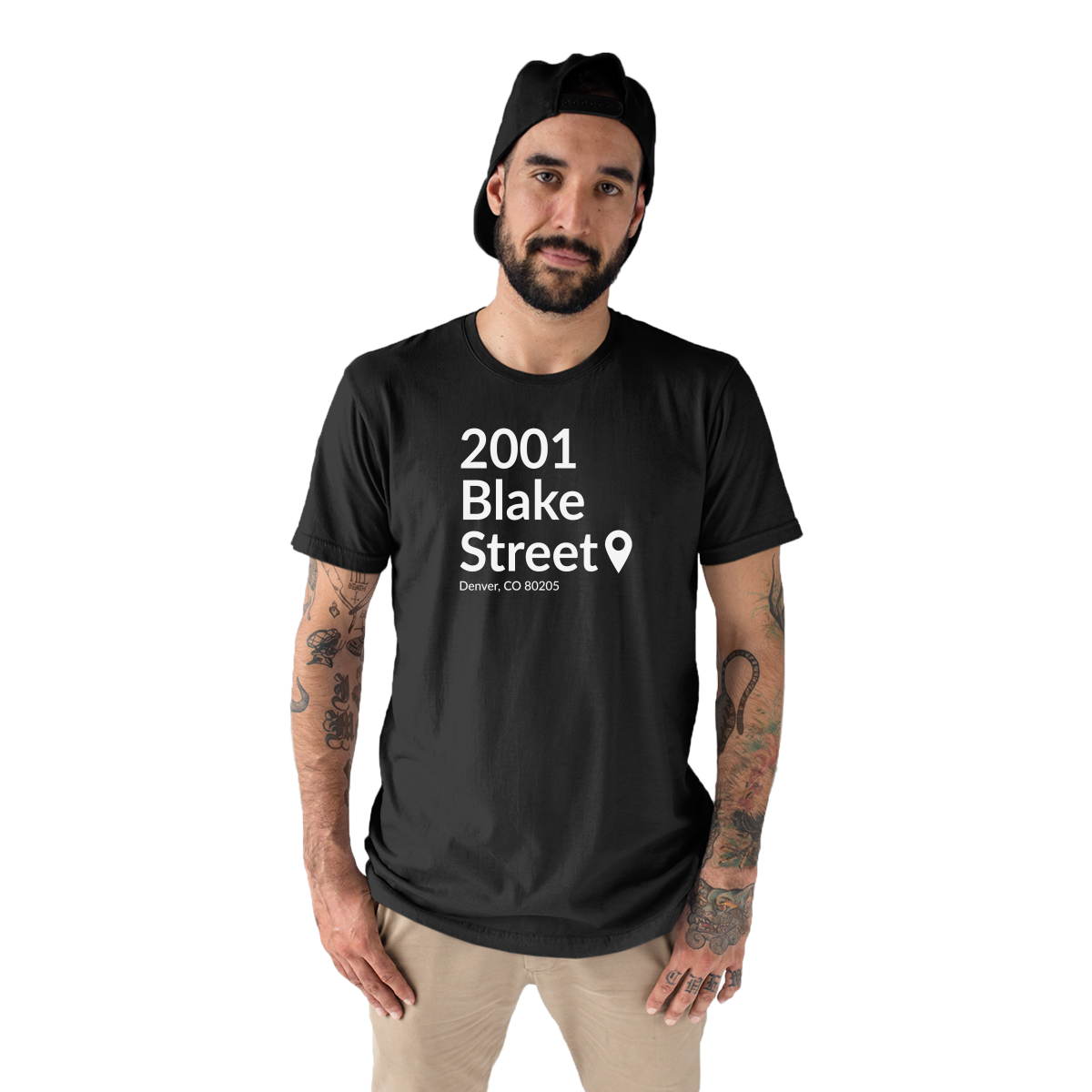 Colorado Baseball Stadium Men's T-shirt | Black