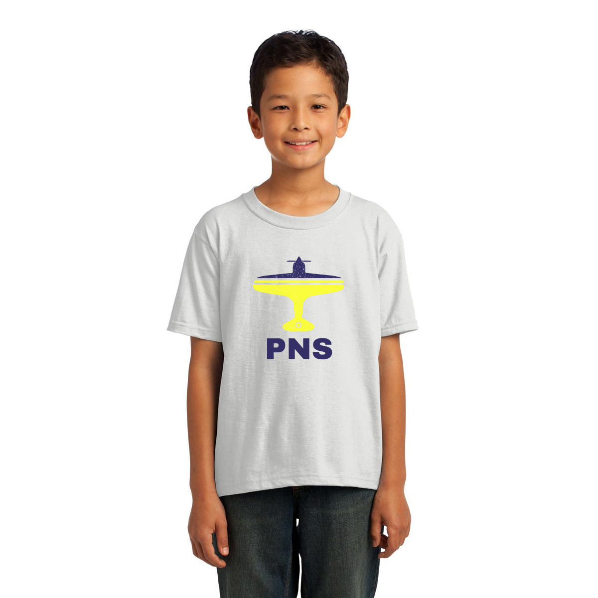 Fly Pensacola PNS Airport Kids T-shirt | White