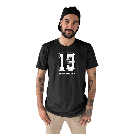 13 QUARANTEEN Men's T-shirt | Black