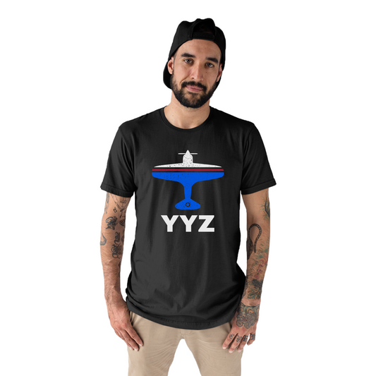 Fly Toronto YYZ Airport Men's T-shirt | Black