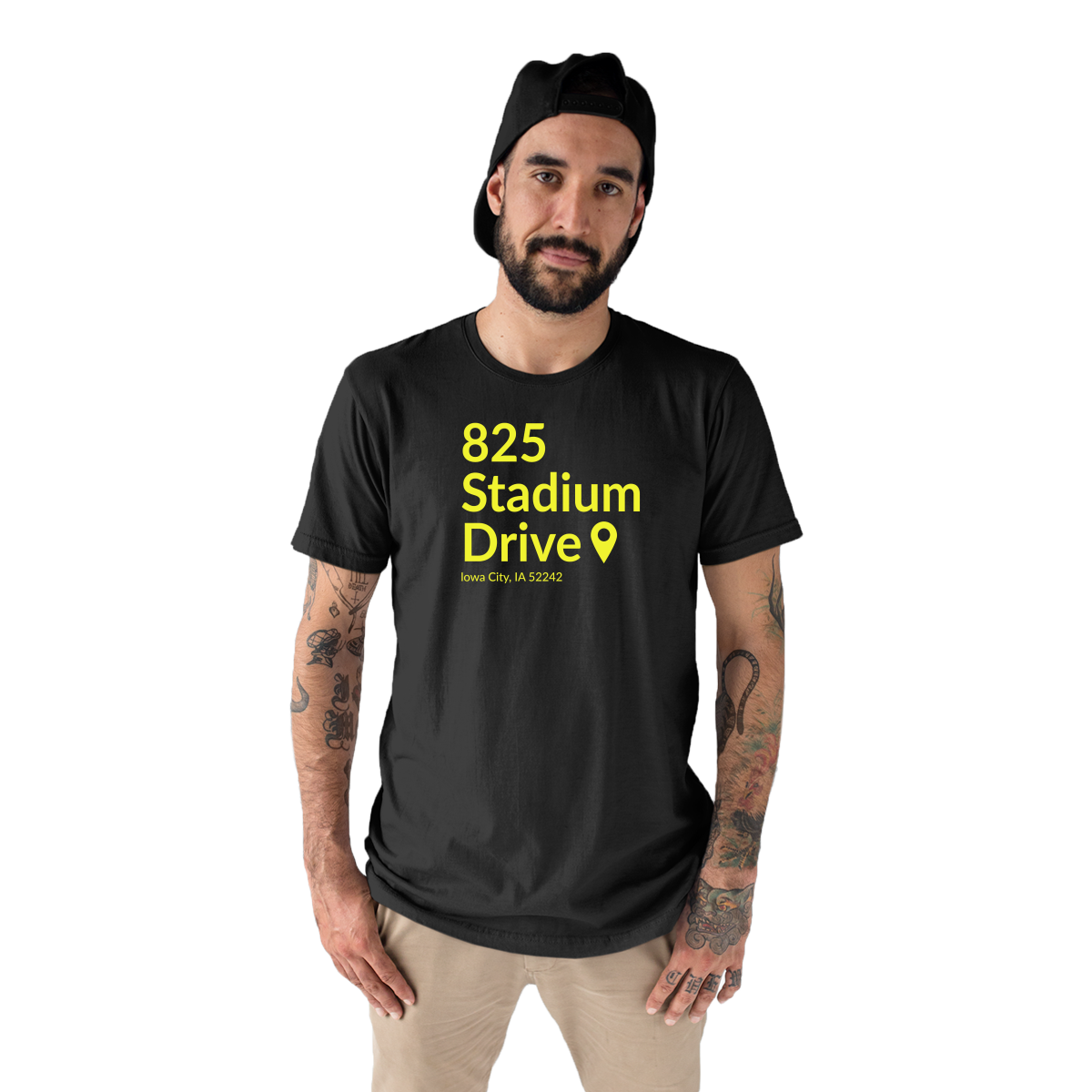 Iowa Football Stadium Men's T-shirt | Black