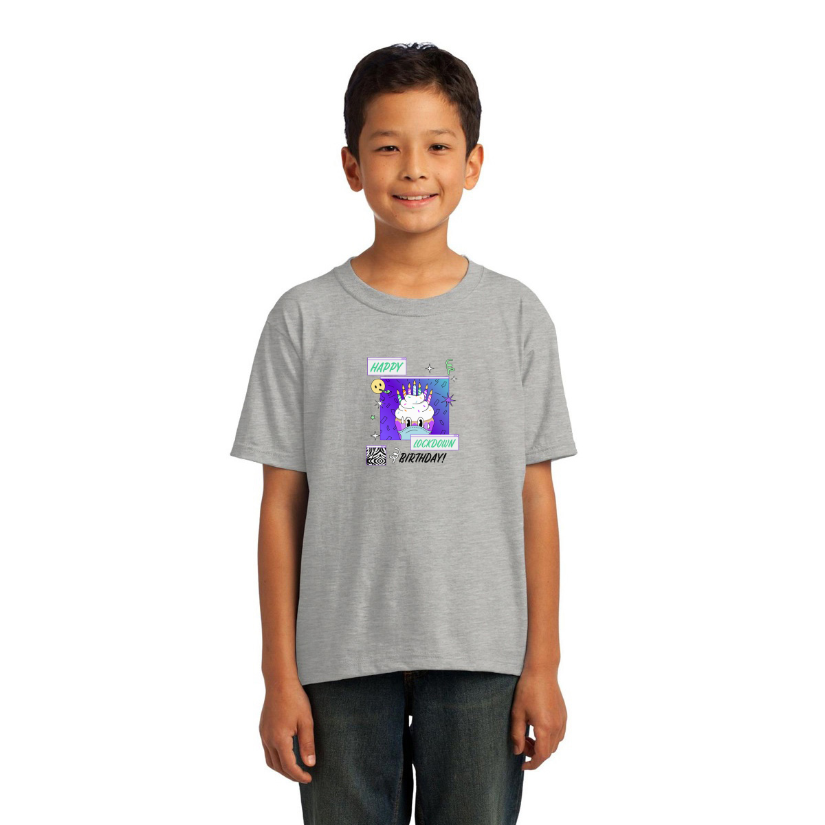 Happy Lock-down Birthday Toddler T-shirt | Gray