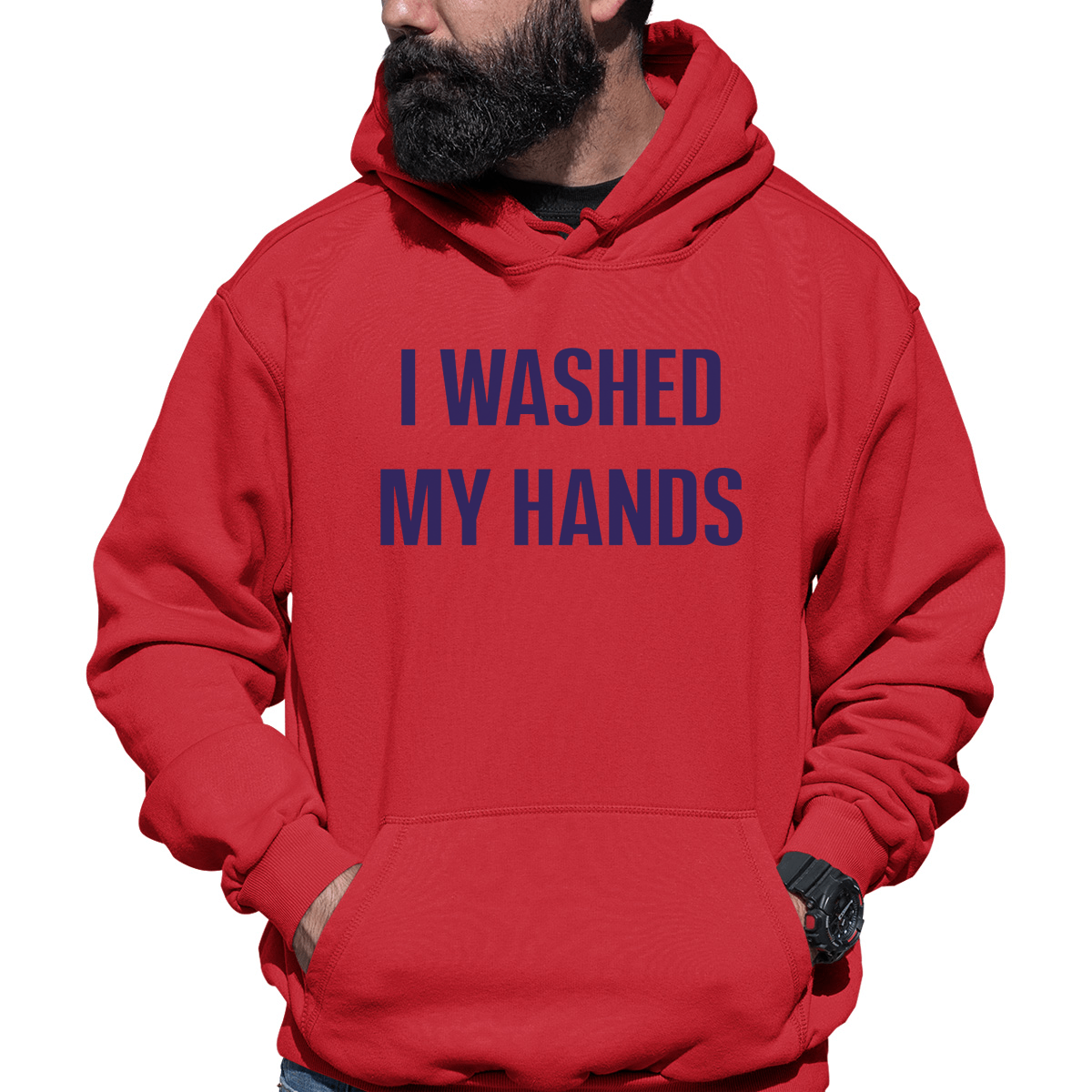 I Washed My Hands Unisex Hoodie | Red