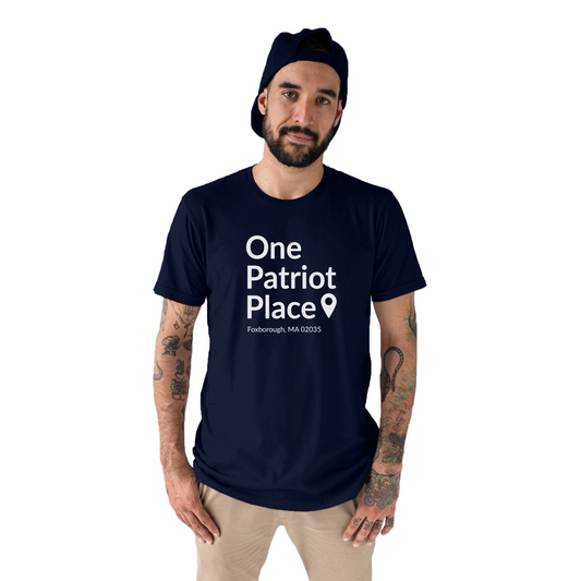 New England Football Stadium Men's T-shirt | Navy