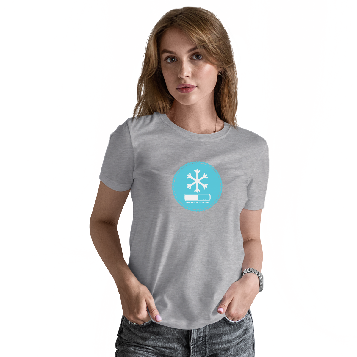 Winter Is Coming Women's T-shirt | Gray