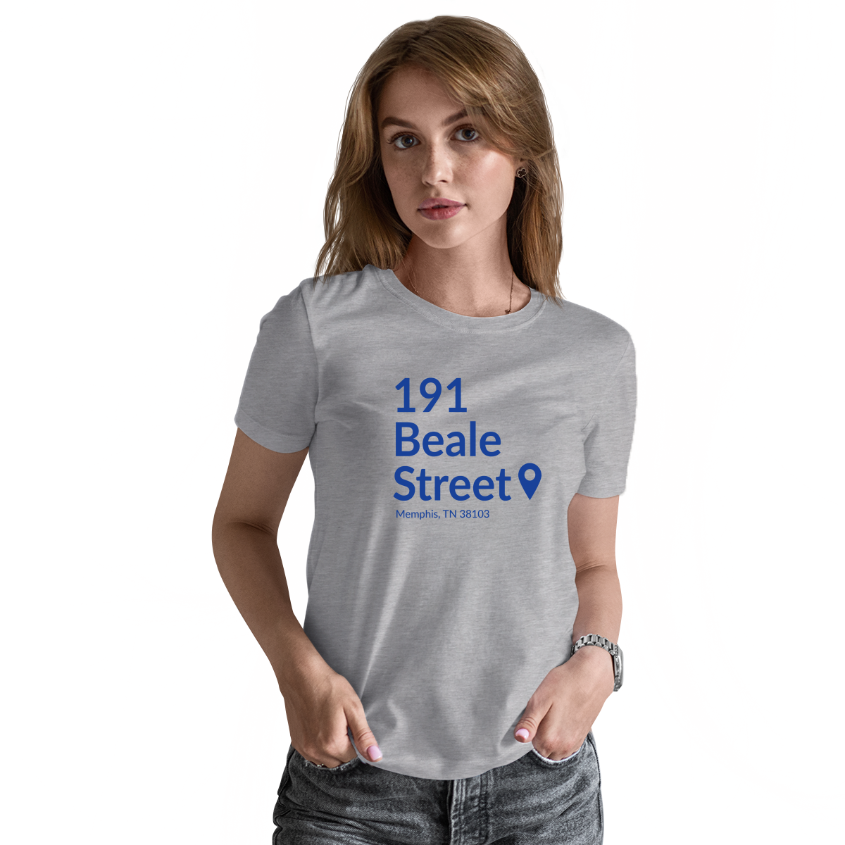 Memphis Basketball Stadium Women's T-shirt | Gray