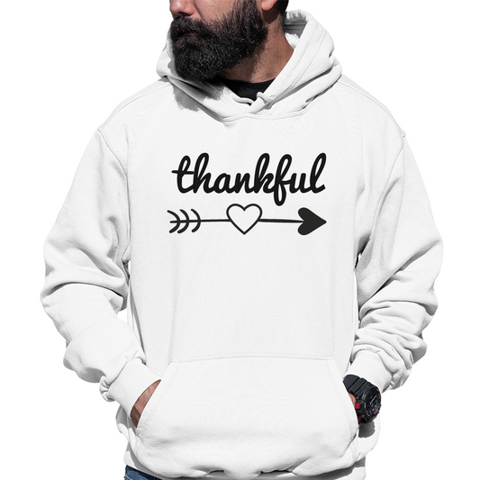 Thankful Heart Unisex Hoodie | White