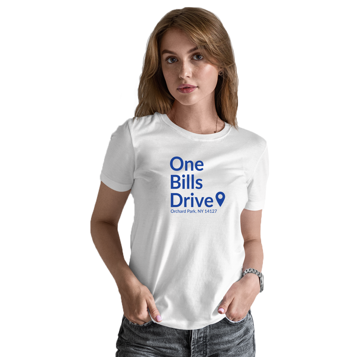 Buffalo Football Stadium  Women's T-shirt | White