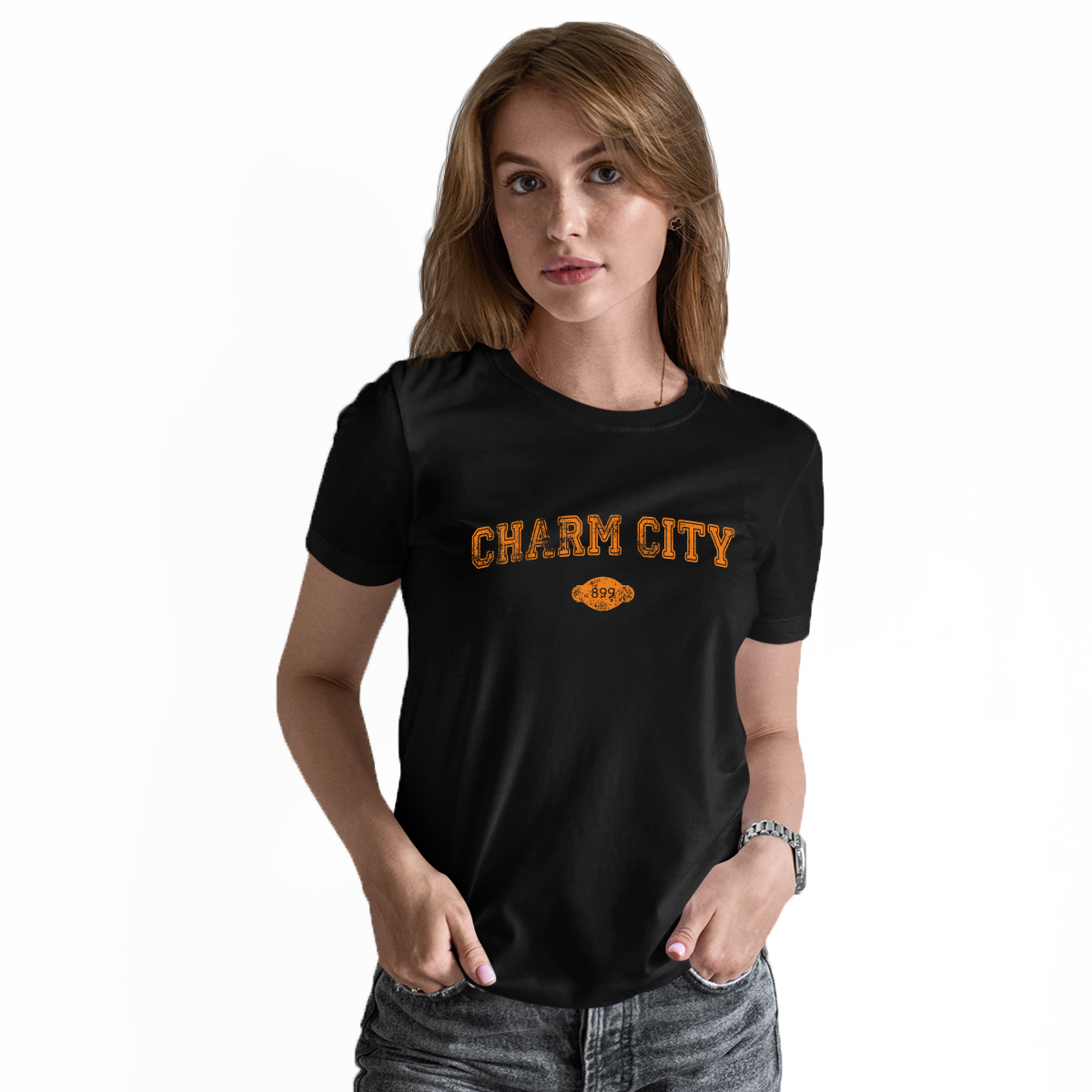 Charm City 1729 Represent Women's T-shirt | Black