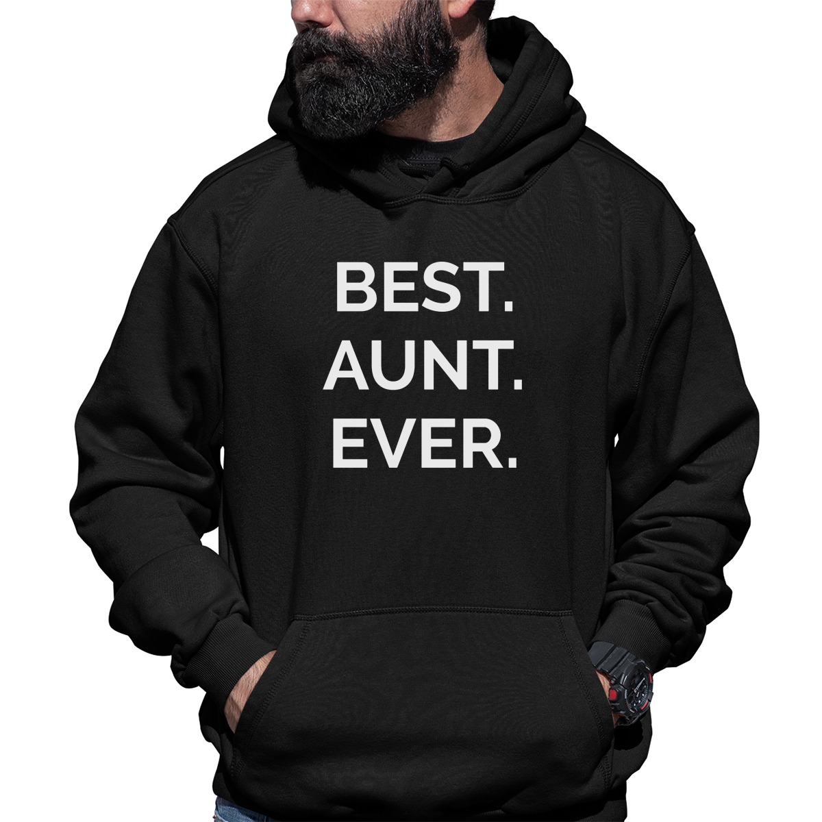 Best Aunt Ever Unisex Hoodie | Black