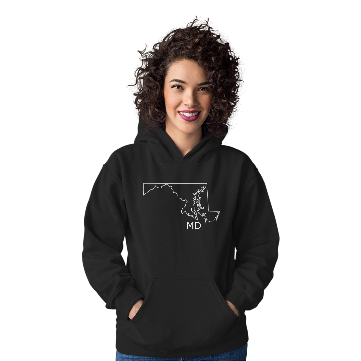 Maryland Unisex Hoodie | Black