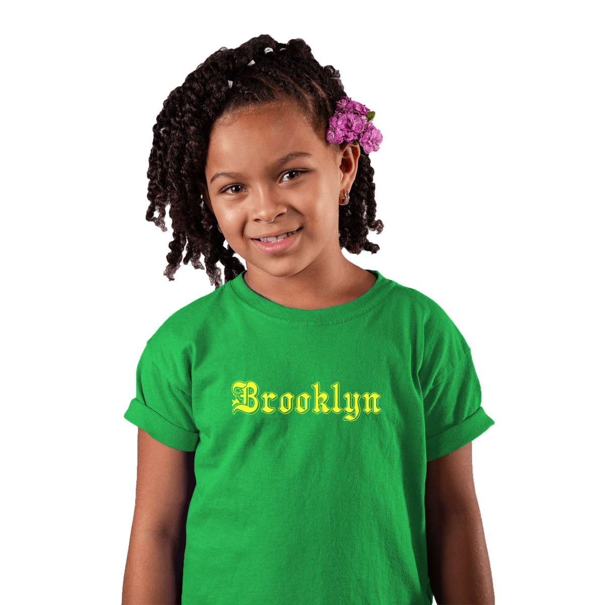 Brooklyn Gothic Represent Kids T-shirt | Green
