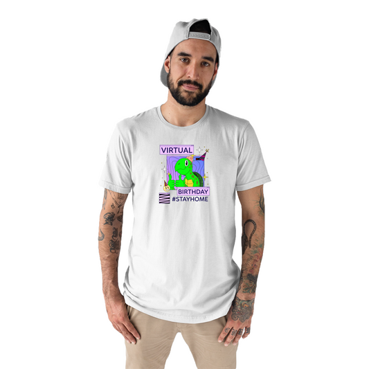 Virtual Party Stay Home Men's T-shirt | White