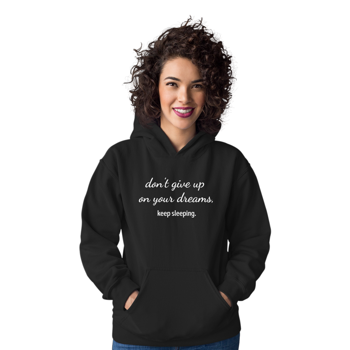 Keep Sleeping Unisex Hoodie | Black