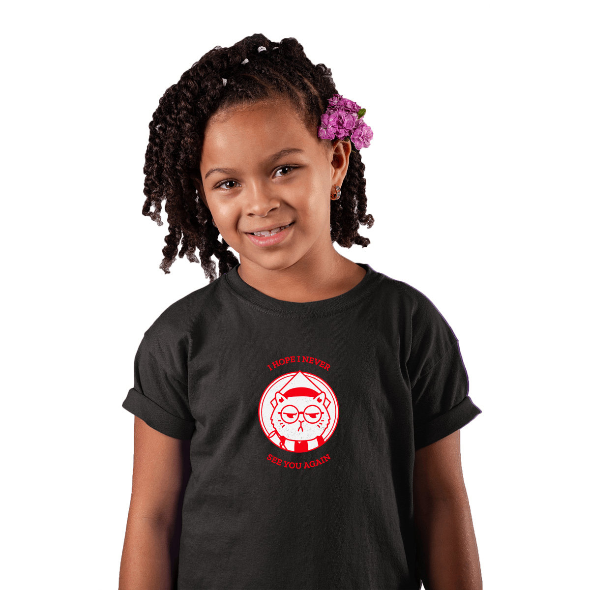I Hope I Never See You Again Kids T-shirt | Black
