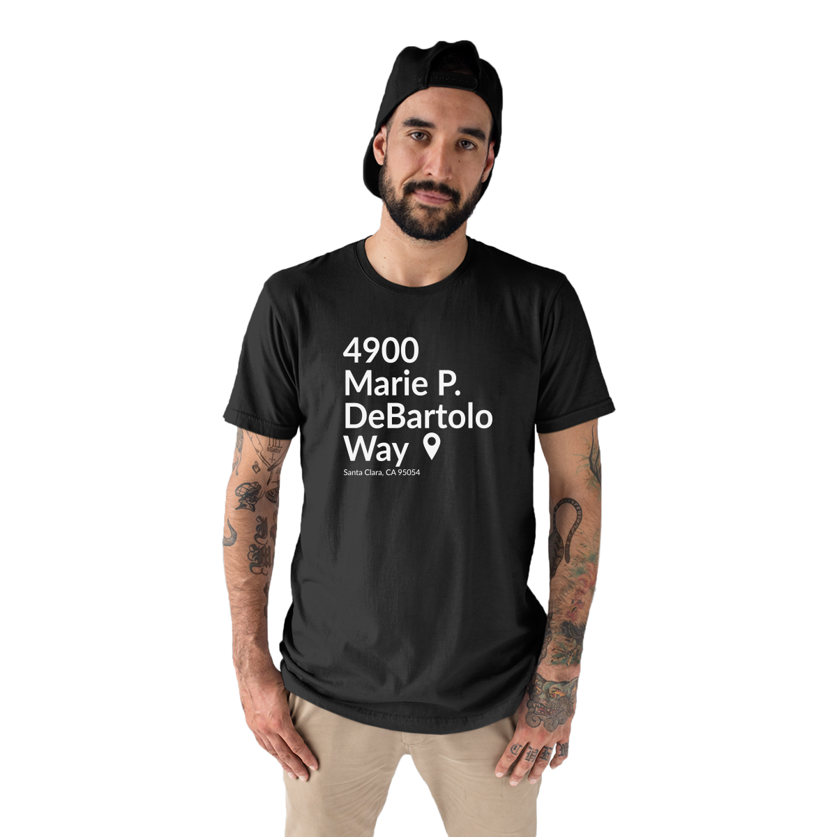 San Francisco Football Stadium Men's T-shirt | Black