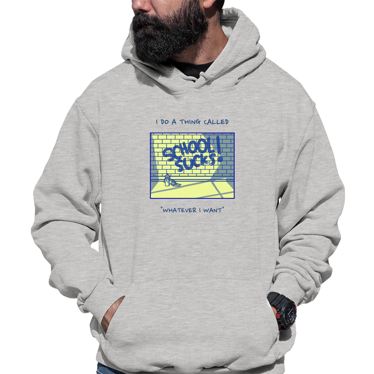 I Do A Thing Called Whatever I Want Unisex Hoodie | Gray