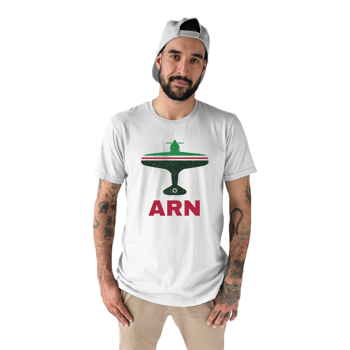 Fly Stockholm ARN Airport  Men's T-shirt | White