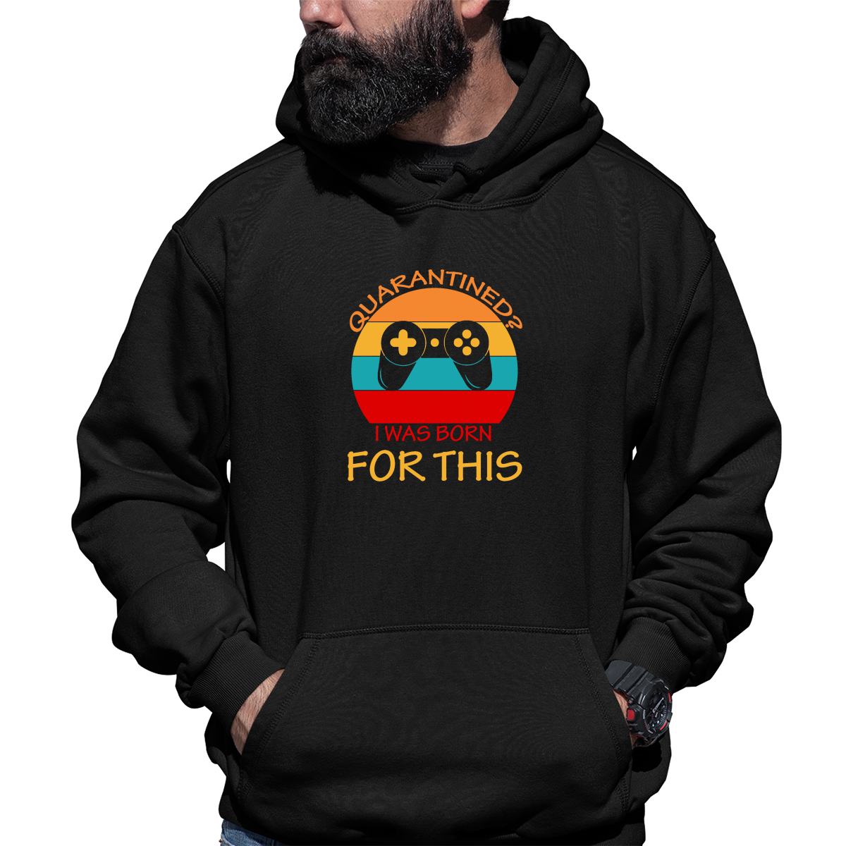 Quarantine Gaming Unisex Hoodie | Black