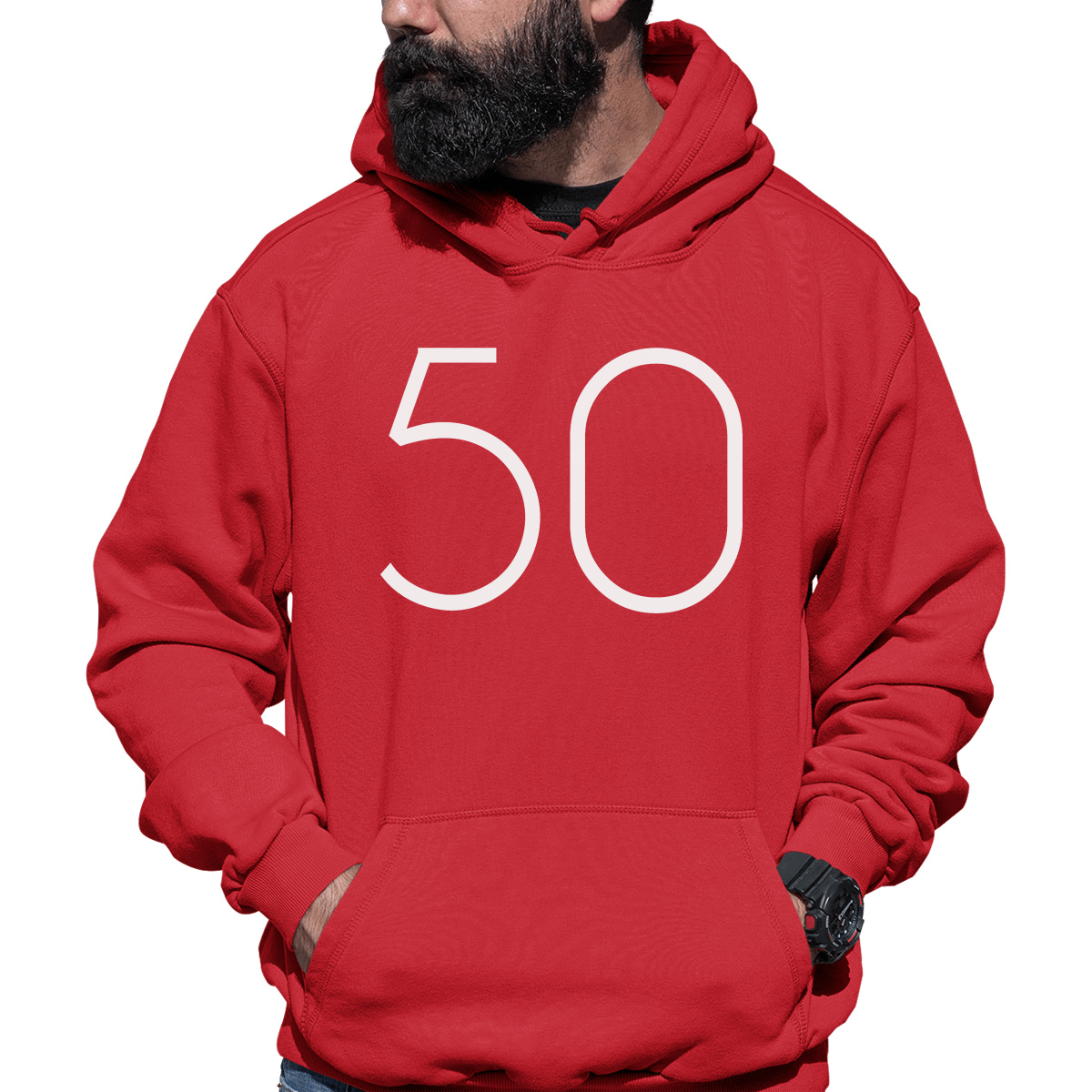 Big 50 Unisex Hoodie | Red