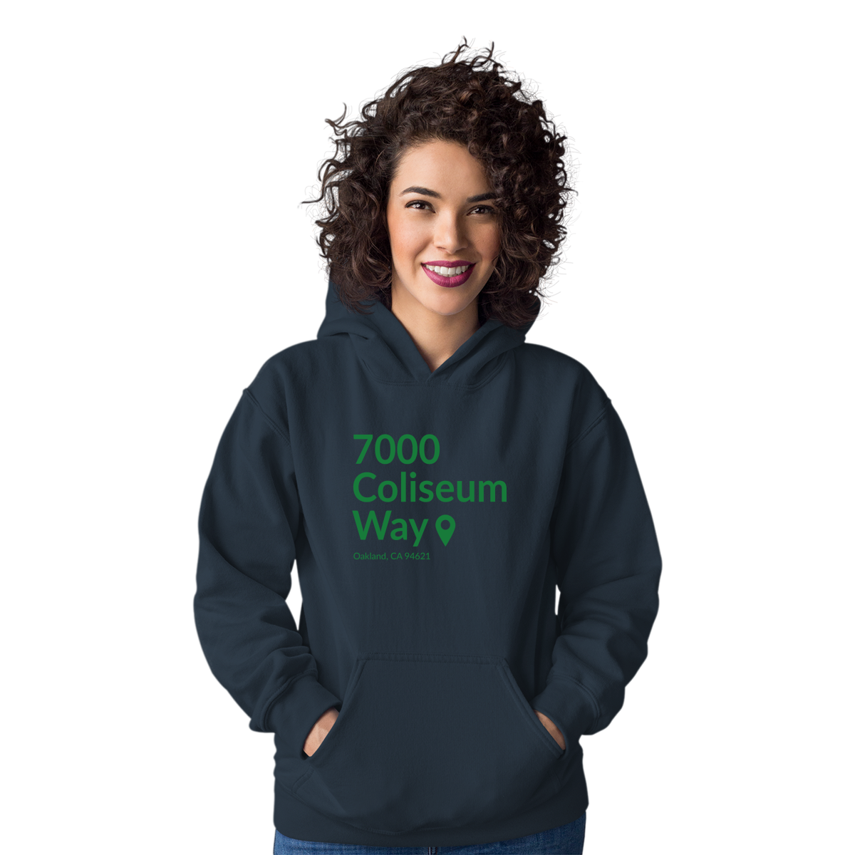 Oakland Baseball Stadium Unisex Hoodie | Navy