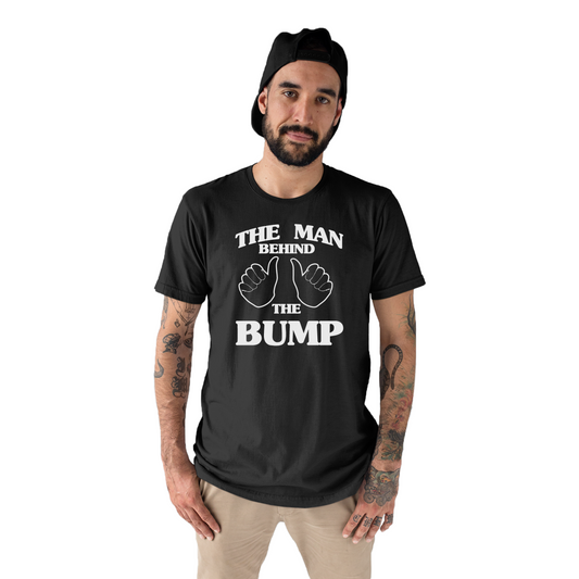 The Man Behind The Bump Men's T-shirt | Black