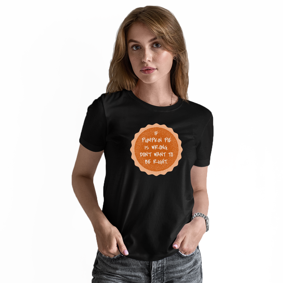 Pumpkin Pie Women's T-shirt | Black
