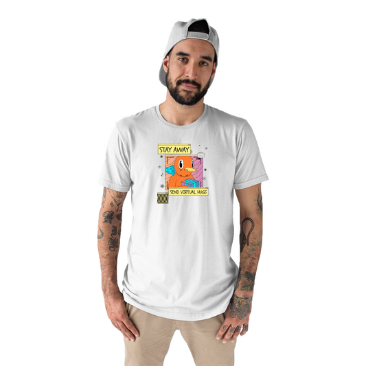 Stay Away Send Virtual Hugs Men's T-shirt | White