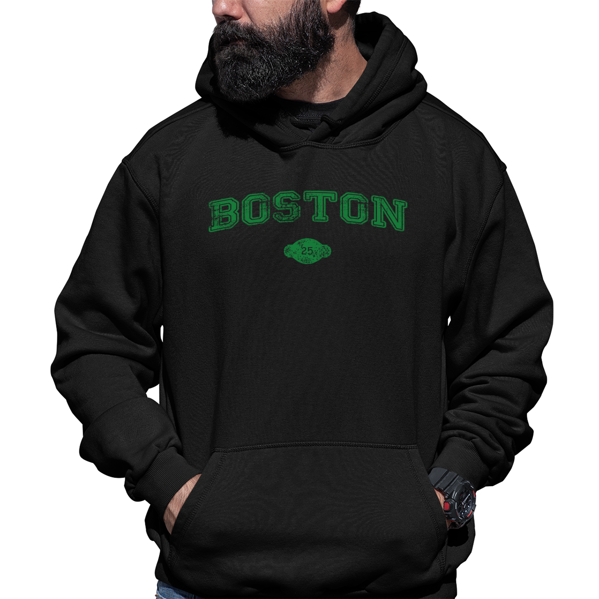 Boston 1822 Represent Unisex Hoodie | Black