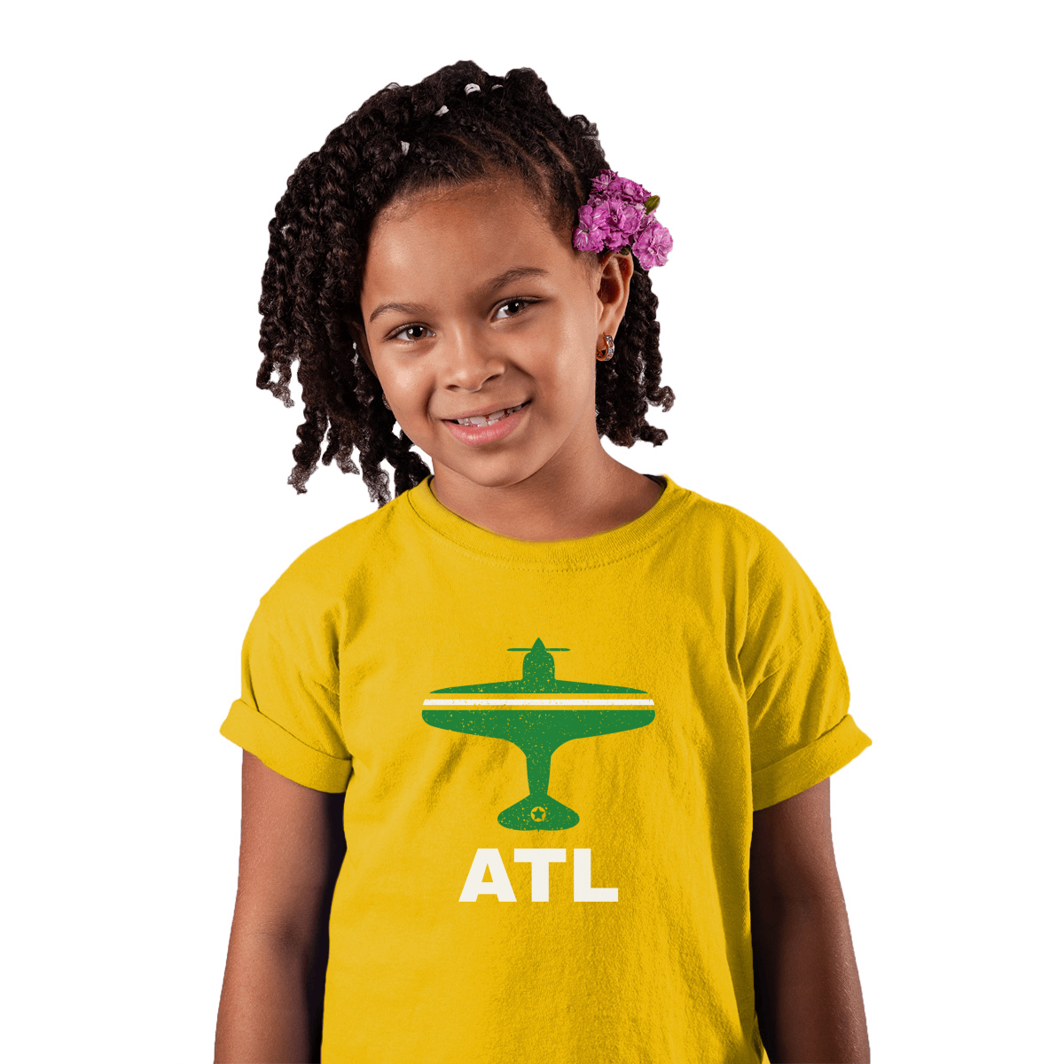 Fly Atlanta ATL Airport Toddler T-shirt | Yellow