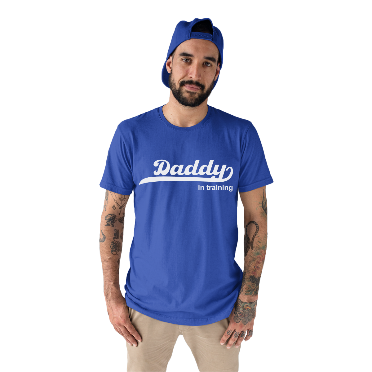 Daddy in training Men's T-shirt | Blue