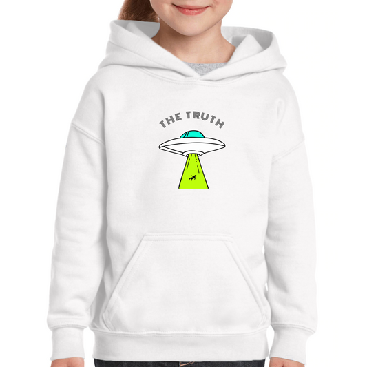 The Truth Is Out There Kids Hoodie | White