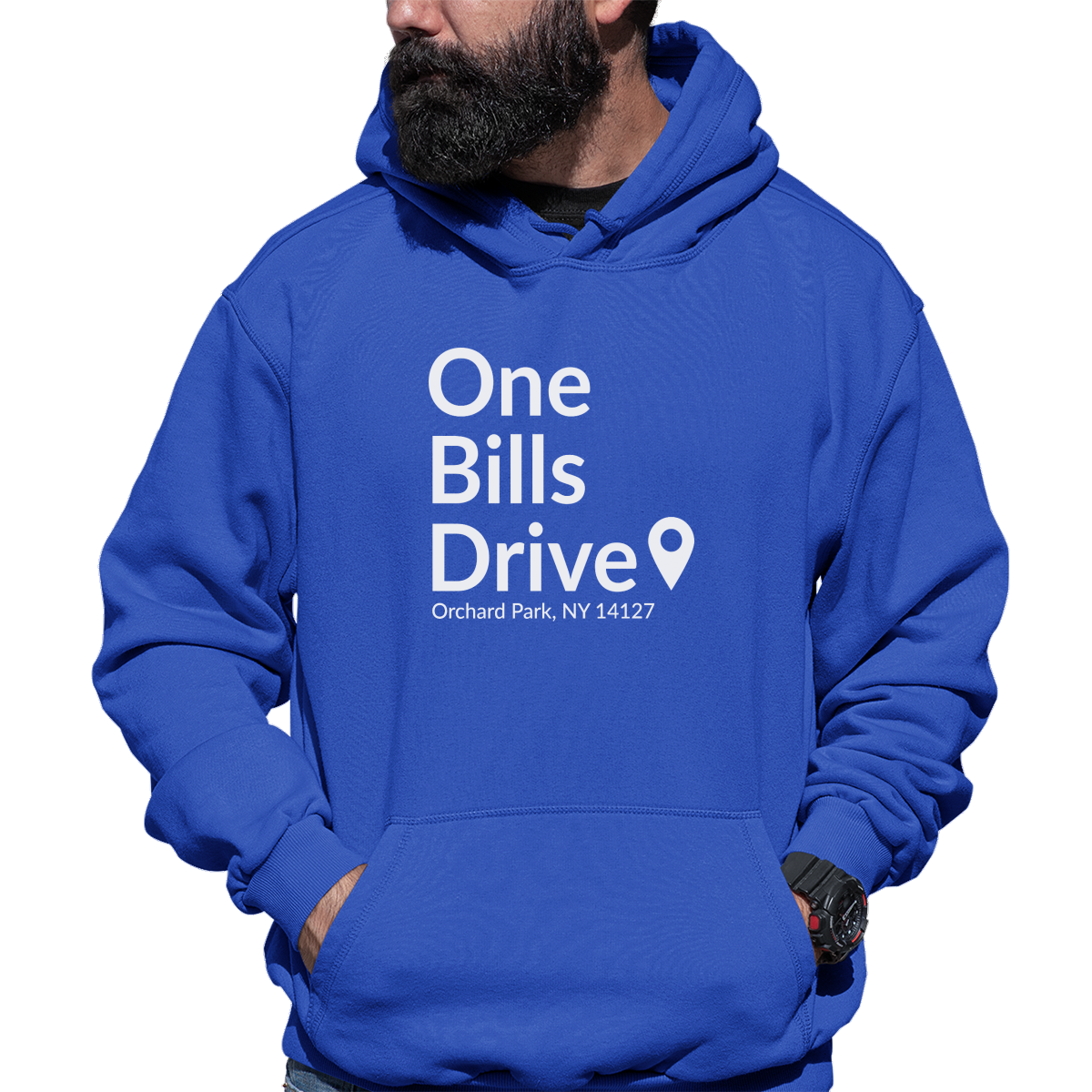 Buffalo Football Stadium  Unisex Hoodie | Blue