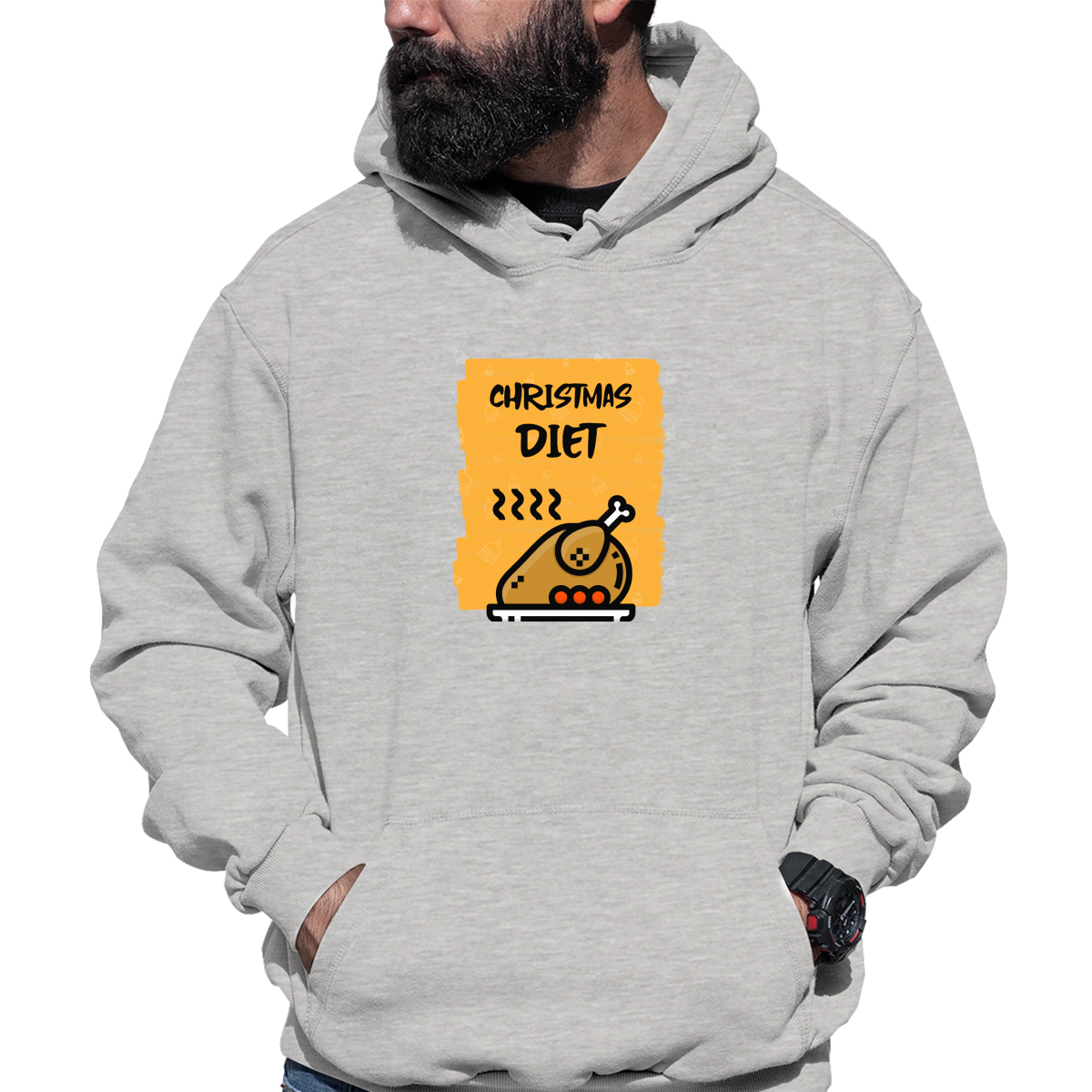 Christmas Diet Unisex Hoodie | Gray